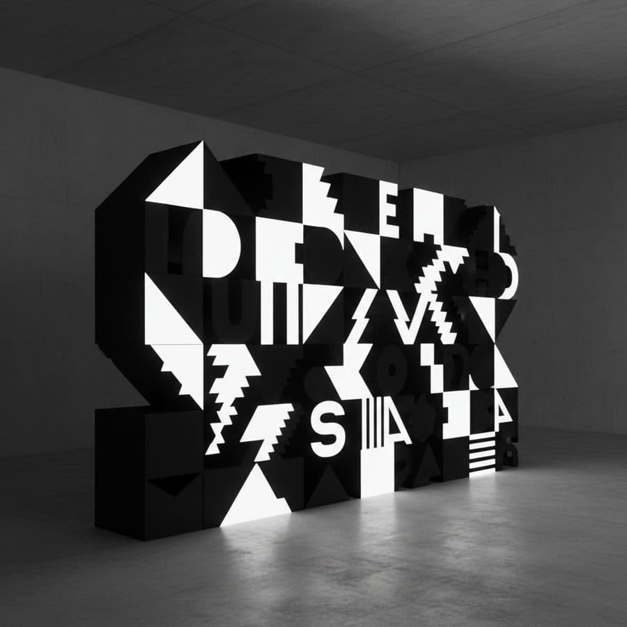 Abstract visual representation of Ideogram v3