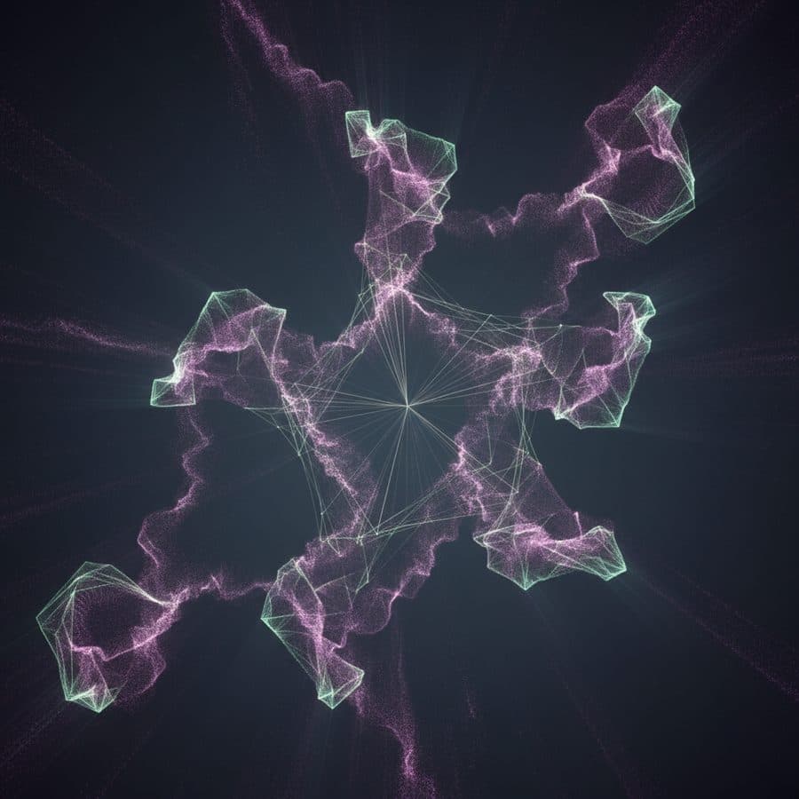 Abstract visual representation of Stable Diffusion 3.5