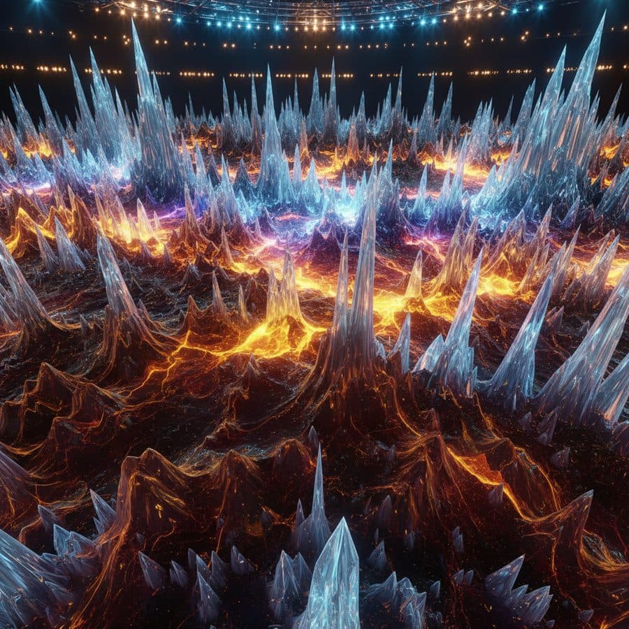 Abstract visual representation of Udio v2